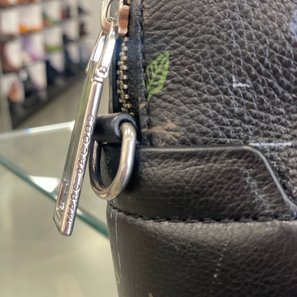 Marc Jacobs Black Satchel with Floral Embroidery - Picture 5 of 8